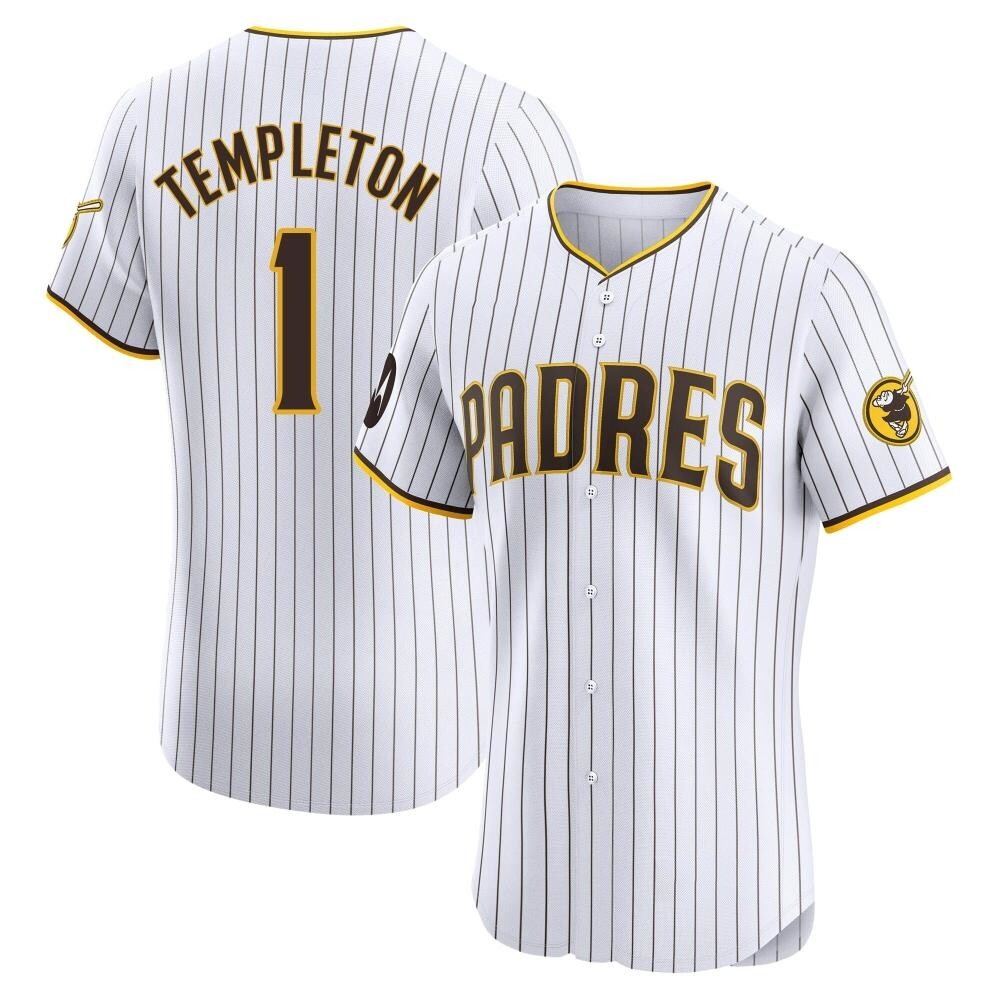 Elite Garry Templeton Men's San Diego Padres White Home Patch Jersey Elite Garry Templeton Men's San Diego Padres White Home Patch Jersey
