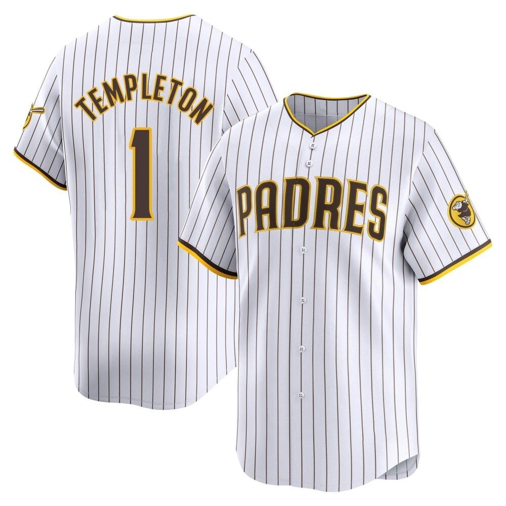 Limited Garry Templeton Men's San Diego Padres White Home Jersey