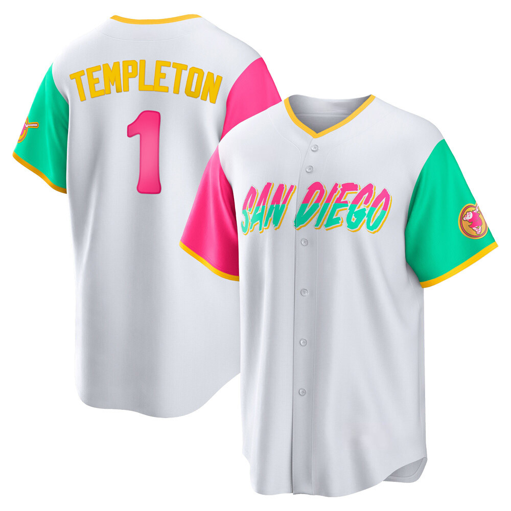Replica Garry Templeton Men's San Diego Padres White 2022 City Connect Jersey Replica Garry Templeton Men's San Diego Padres White 2022 City Connect Jersey