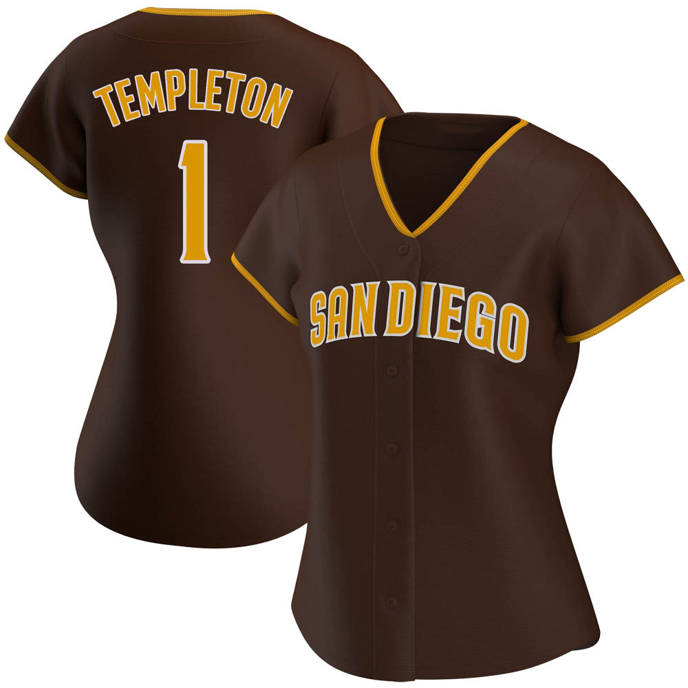 Replica Garry Templeton Women's San Diego Padres Brown Road Jersey Replica Garry Templeton Women's San Diego Padres Brown Road Jersey