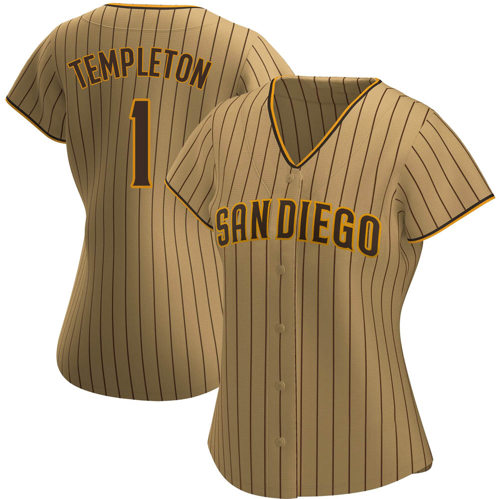 Replica Garry Templeton Women's San Diego Padres Brown Tan/ Alternate Jersey
