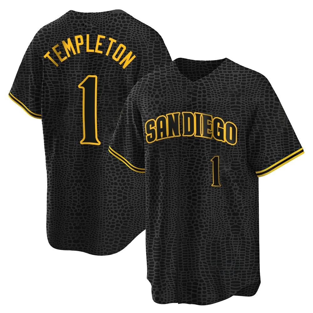 Replica Garry Templeton Youth San Diego Padres Black Snake Skin City Jersey