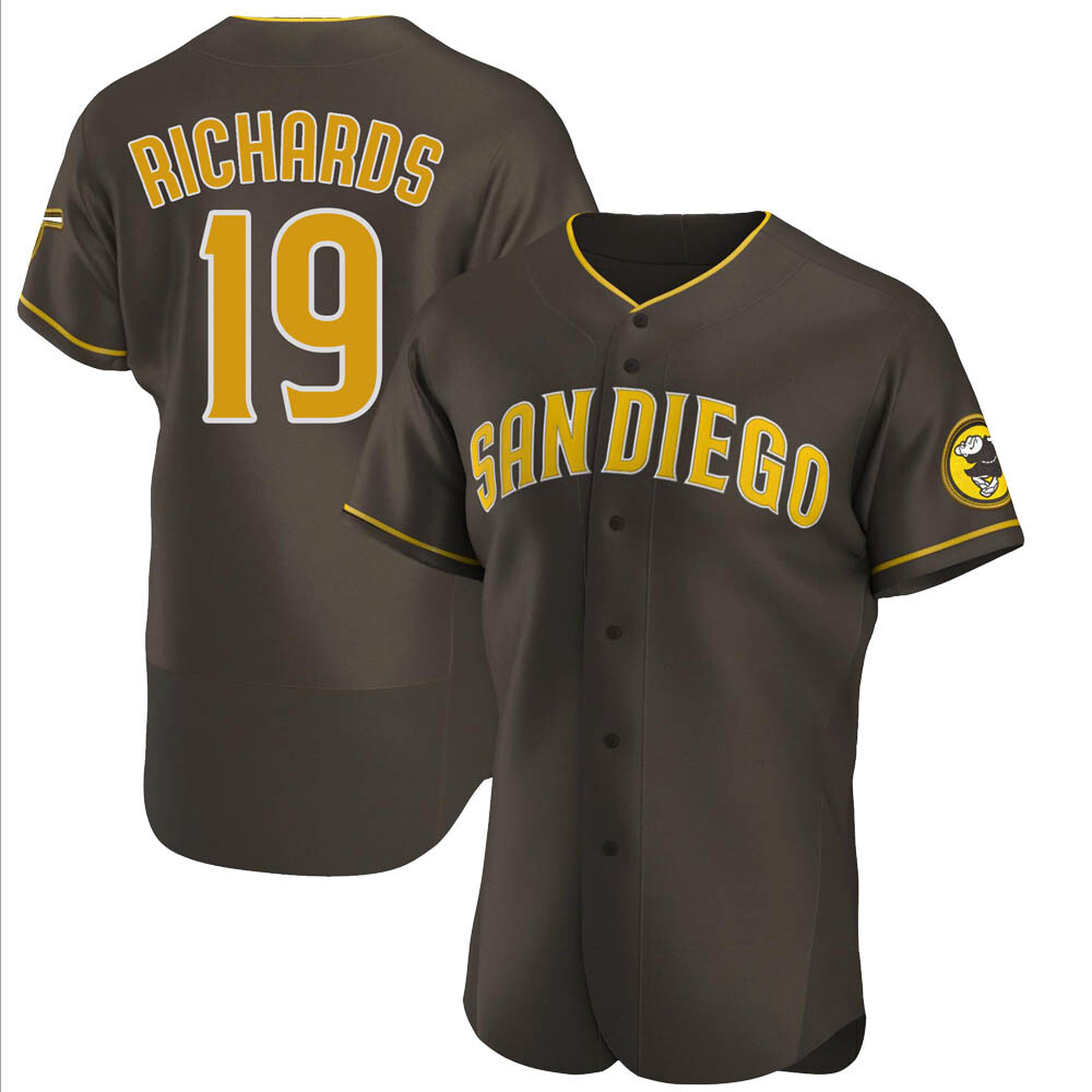 Authentic Gene Richards Men's San Diego Padres Brown Road Jersey Authentic Gene Richards Men's San Diego Padres Brown Road Jersey