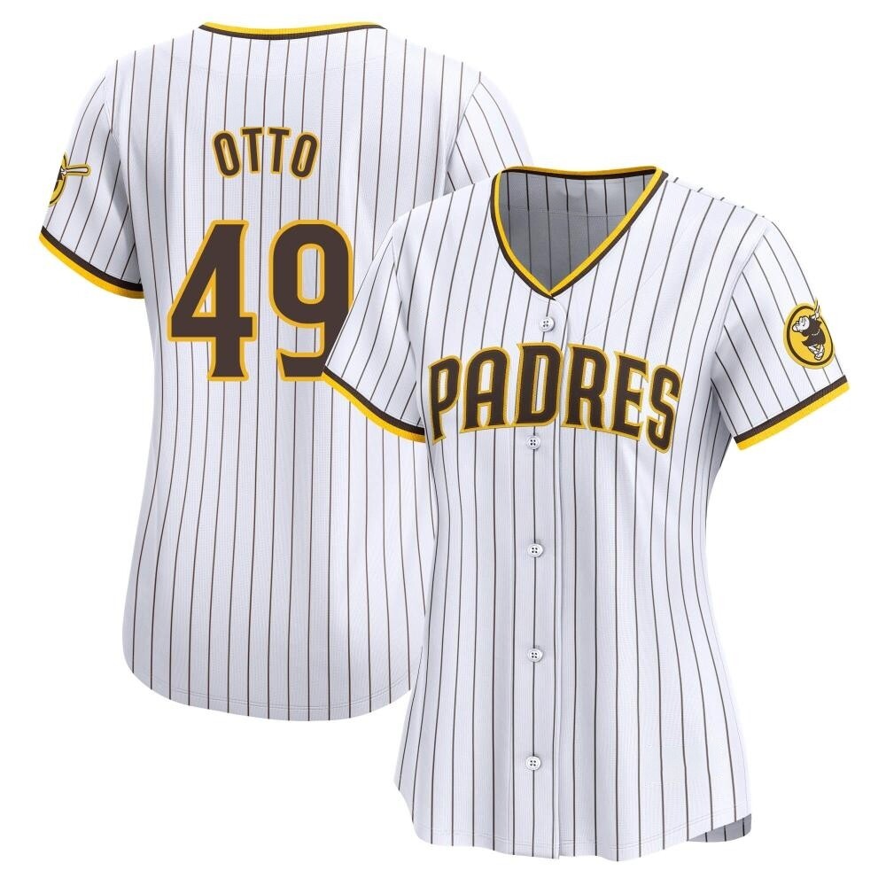Limited Glenn Otto Women's San Diego Padres White Home Jersey Limited Glenn Otto Women's San Diego Padres White Home Jersey