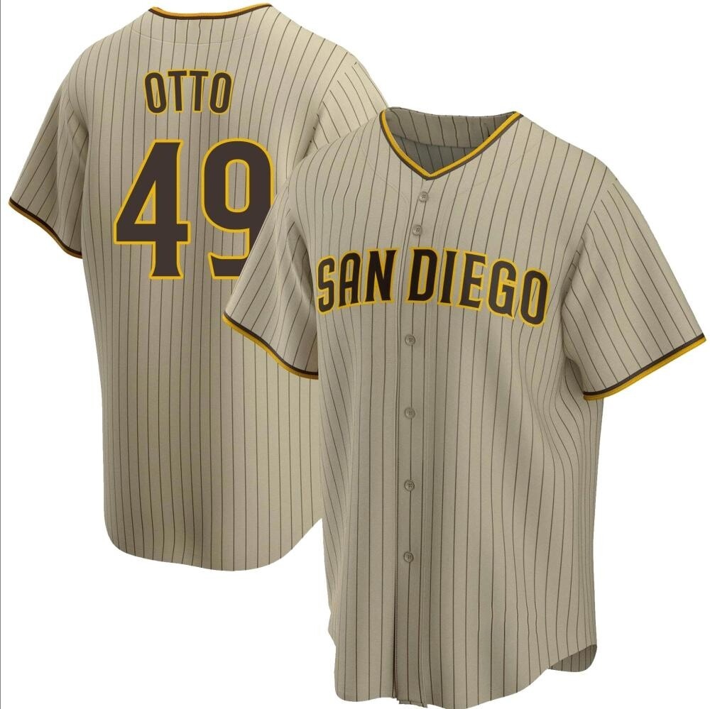 Replica Glenn Otto Youth San Diego Padres Brown Sand/ Alternate Jersey Replica Glenn Otto Youth San Diego Padres Brown Sand/ Alternate Jersey