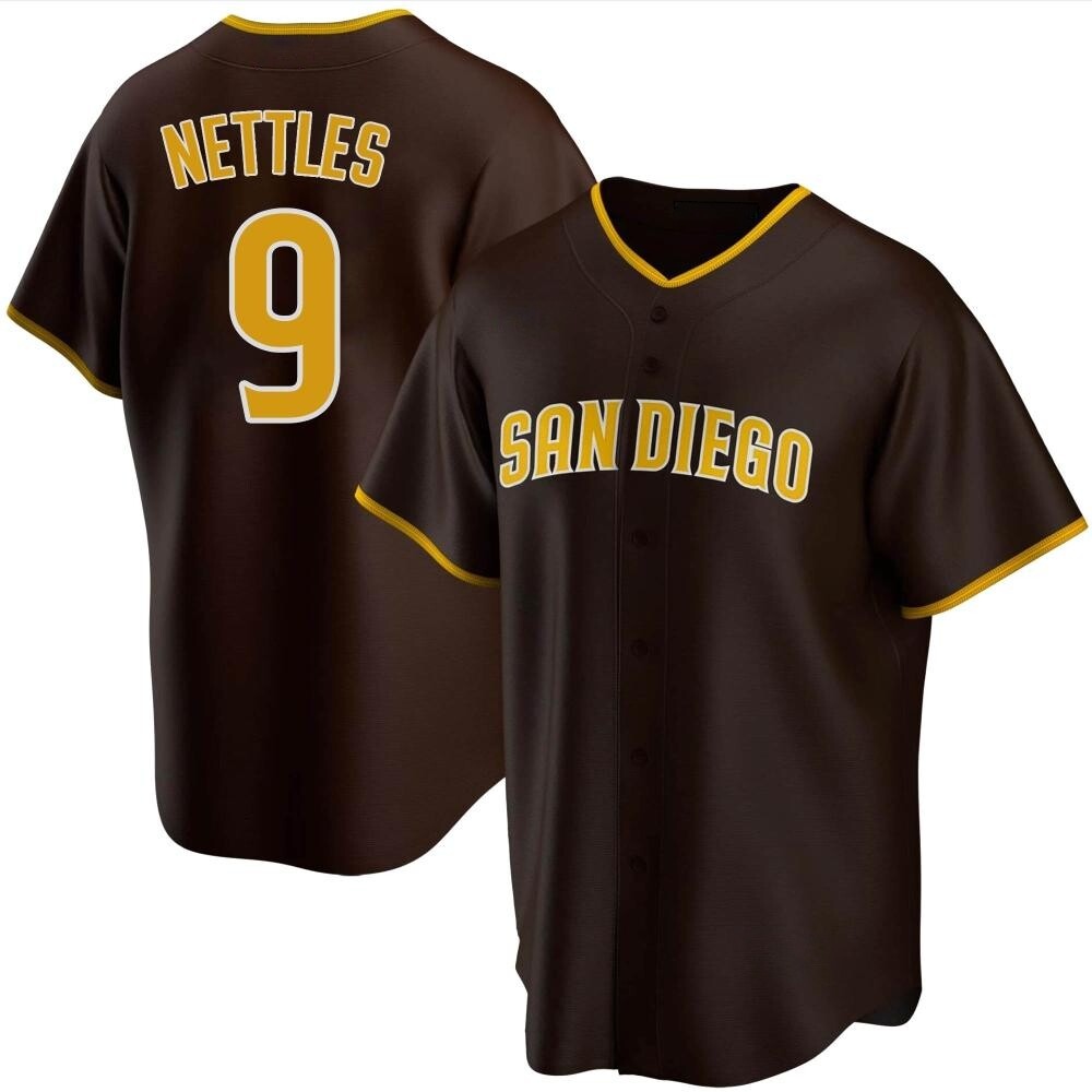 Replica Graig Nettles Men's San Diego Padres Brown Road Jersey Replica Graig Nettles Men's San Diego Padres Brown Road Jersey