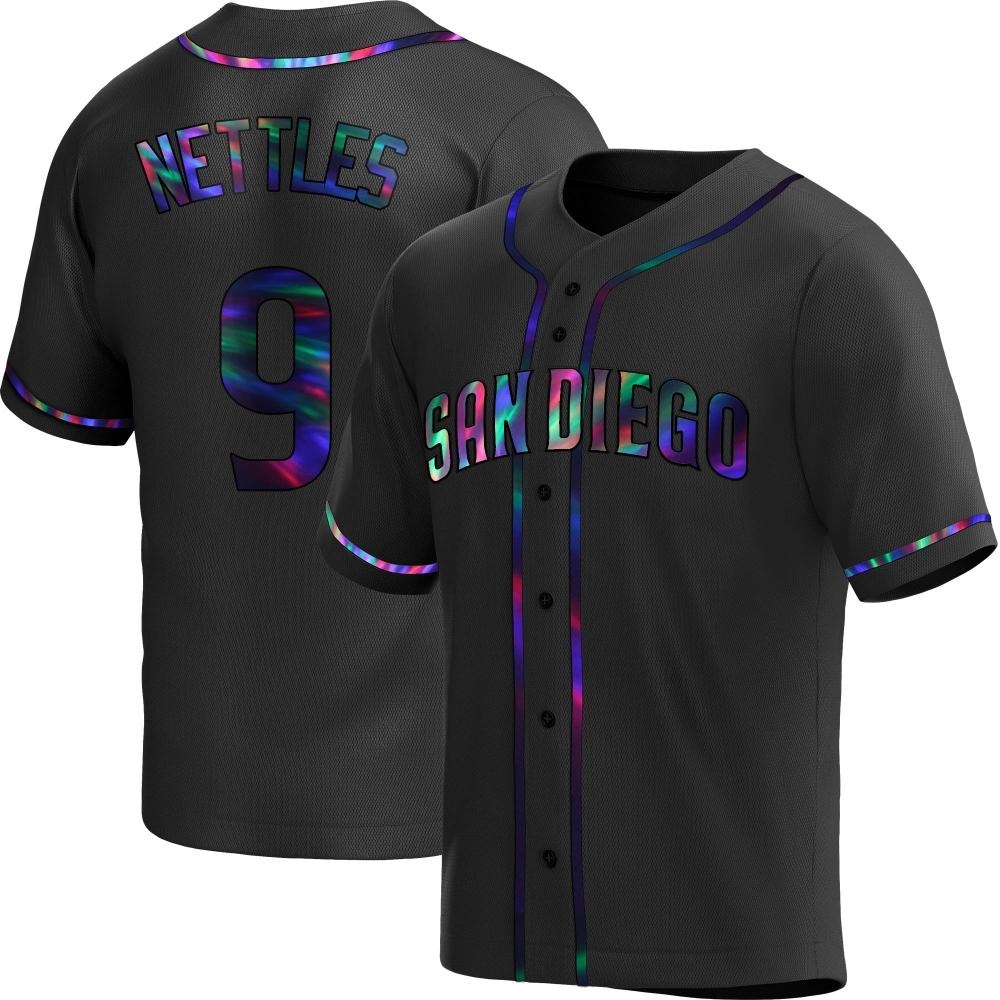 Replica Graig Nettles Youth San Diego Padres Black Holographic Alternate Jersey Replica Graig Nettles Youth San Diego Padres Black Holographic Alternate Jersey
