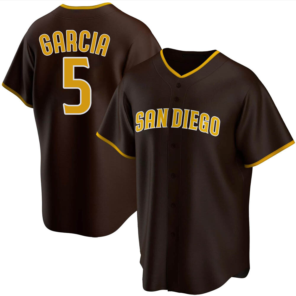 Replica Greg Garcia Youth San Diego Padres Brown Road Jersey