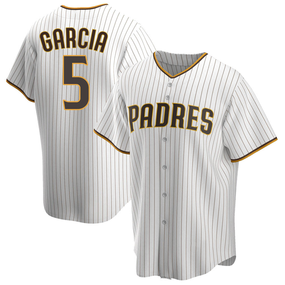 Replica Greg Garcia Youth San Diego Padres White /Brown Home Jersey Replica Greg Garcia Youth San Diego Padres White /Brown Home Jersey