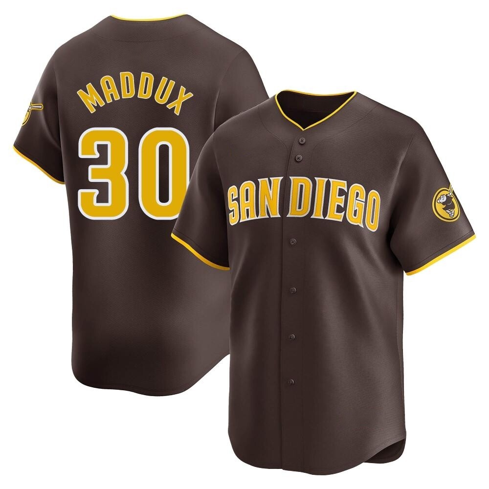 Limited Greg Maddux Youth San Diego Padres Brown Away Jersey