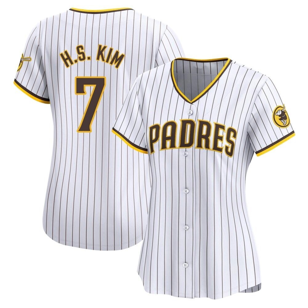 Limited Ha-Seong Kim Women's San Diego Padres White Home Jersey Limited Ha-Seong Kim Women's San Diego Padres White Home Jersey