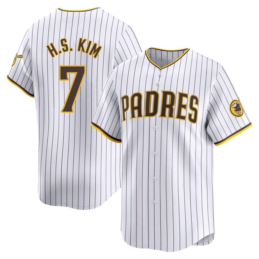 Limited Ha-Seong Kim Youth San Diego Padres White Home Jersey