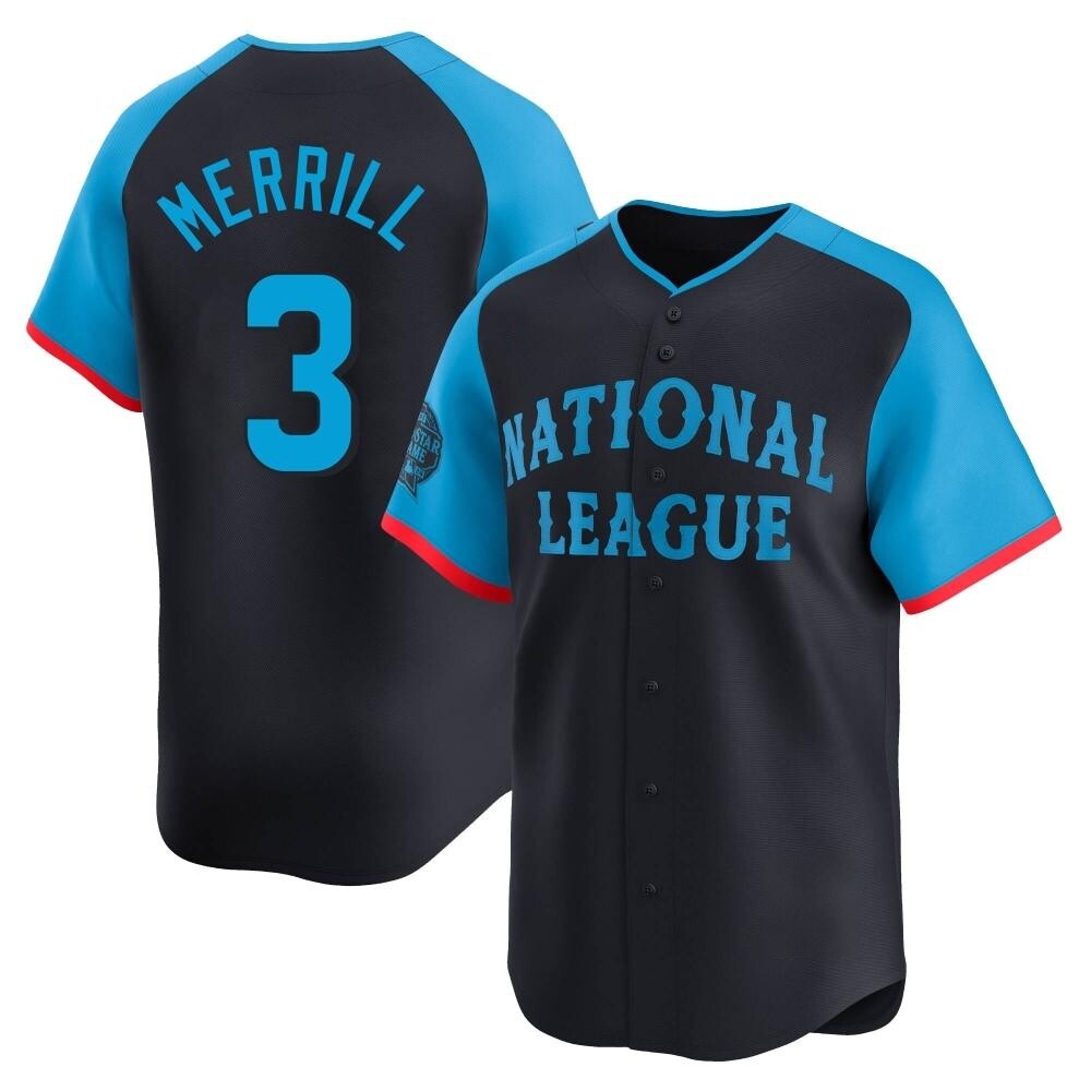 Limited Jackson Merrill Men's San Diego Padres Navy National League 2024 All-Star Game Jersey Limited Jackson Merrill Men's San Diego Padres Navy National League 2024 All-Star Game Jersey