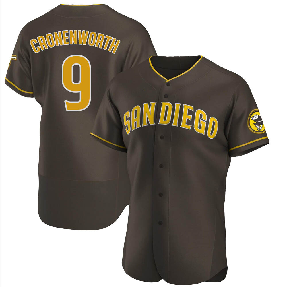 Authentic Jake Cronenworth Men's San Diego Padres Brown Road Jersey Authentic Jake Cronenworth Men's San Diego Padres Brown Road Jersey