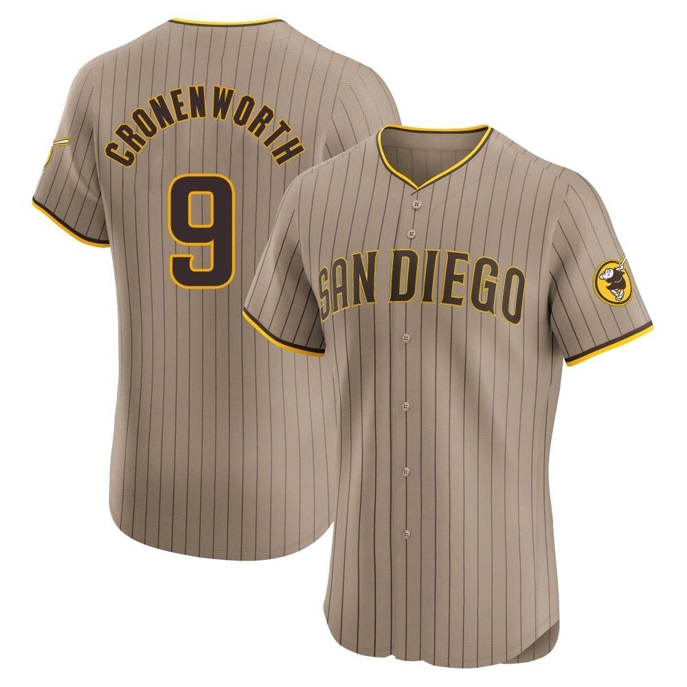 Elite Jake Cronenworth Men's San Diego Padres Brown Alternate Jersey Elite Jake Cronenworth Men's San Diego Padres Brown Alternate Jersey