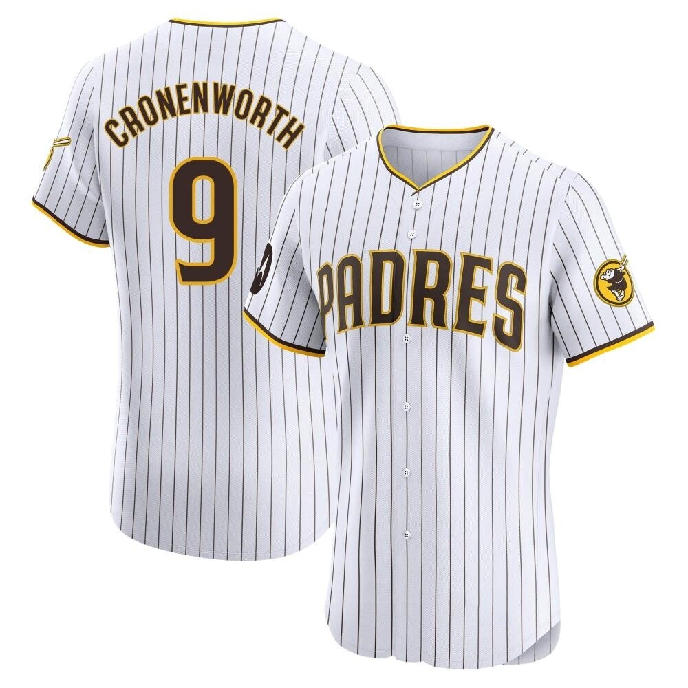 Elite Jake Cronenworth Men's San Diego Padres White Home Patch Jersey Elite Jake Cronenworth Men's San Diego Padres White Home Patch Jersey