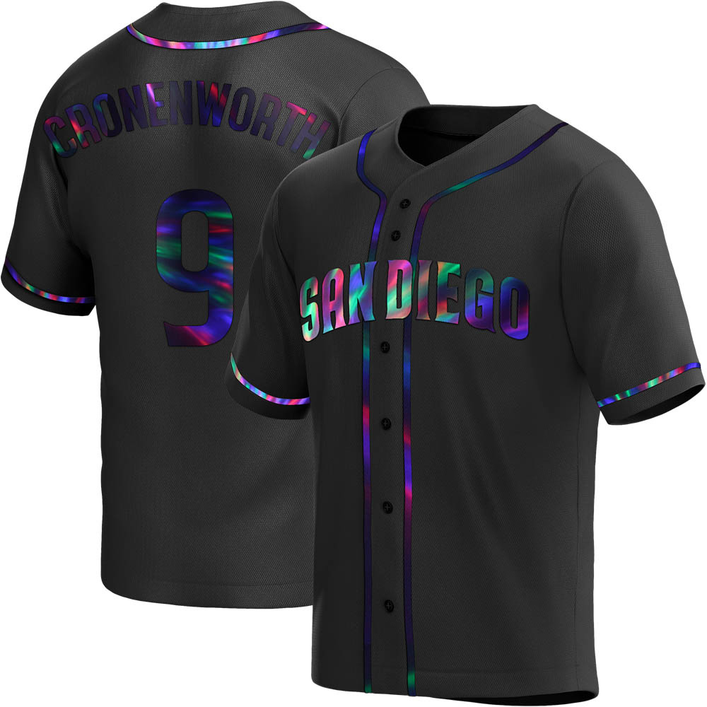 Replica Jake Cronenworth Youth San Diego Padres Black Holographic Alternate Jersey Replica Jake Cronenworth Youth San Diego Padres Black Holographic Alternate Jersey