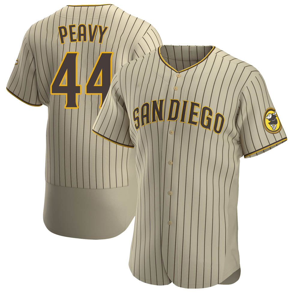 Authentic Jake Peavy Men's San Diego Padres Brown Tan/ Alternate Jersey Authentic Jake Peavy Men's San Diego Padres Brown Tan/ Alternate Jersey