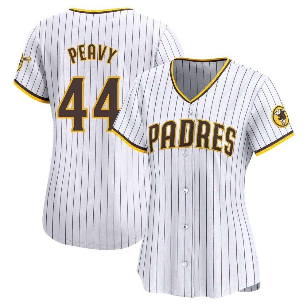 Limited Jake Peavy Women's San Diego Padres White Home Jersey