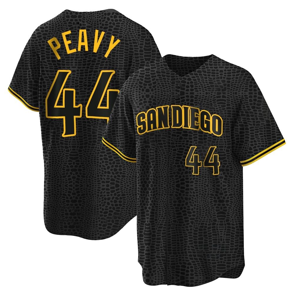 Replica Jake Peavy Men's San Diego Padres Black Snake Skin City Jersey Replica Jake Peavy Men's San Diego Padres Black Snake Skin City Jersey