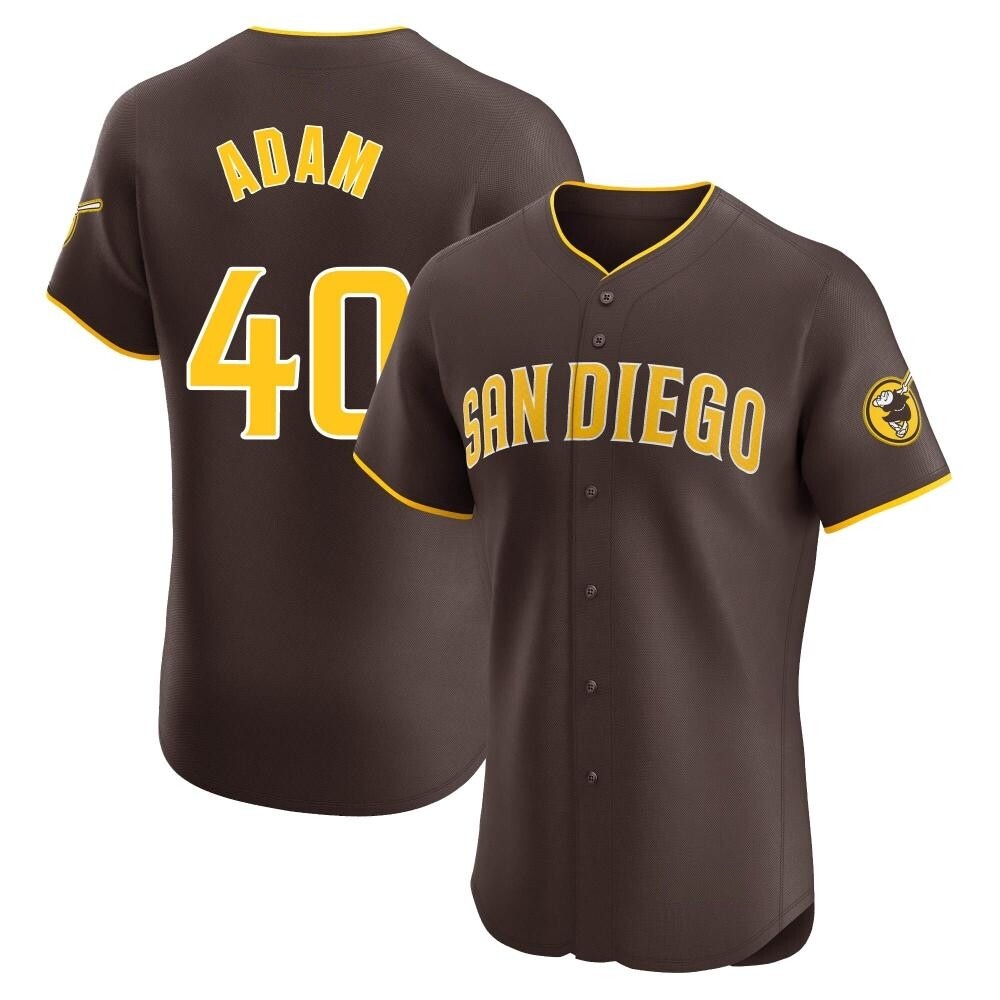 Elite Jason Adam Men's San Diego Padres Brown Road Vapor Premier Jersey