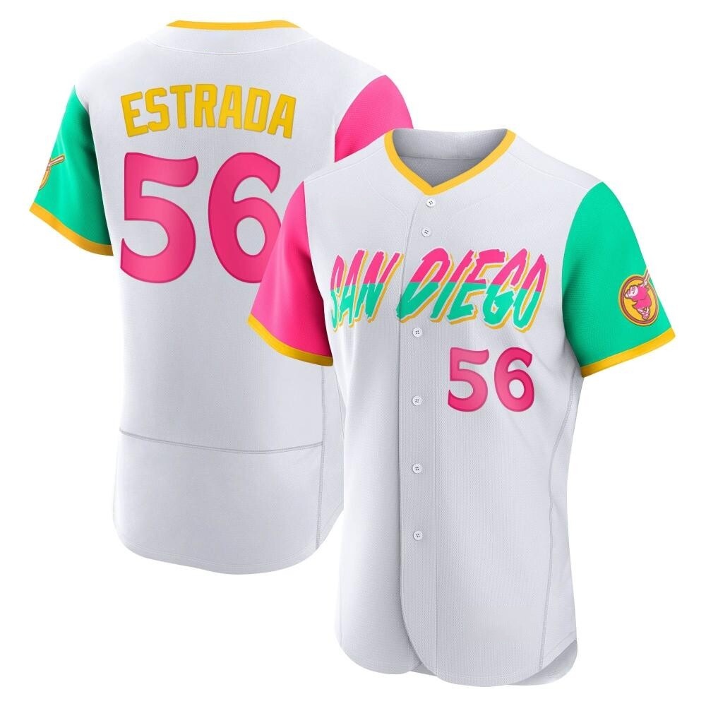 Authentic Jeremiah Estrada Men's San Diego Padres White 2022 City Connect Jersey Authentic Jeremiah Estrada Men's San Diego Padres White 2022 City Connect Jersey