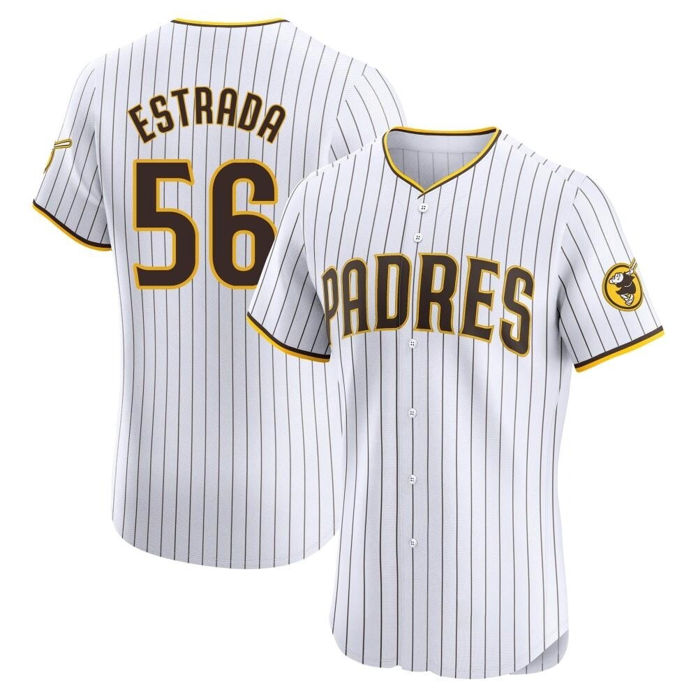 Elite Jeremiah Estrada Men's San Diego Padres White Home Jersey Elite Jeremiah Estrada Men's San Diego Padres White Home Jersey
