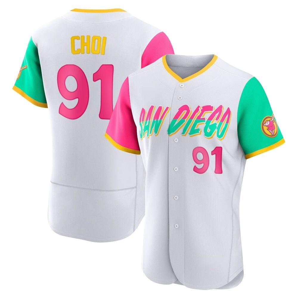 Authentic Ji Man Choi Men's San Diego Padres White 2022 City Connect Jersey Authentic Ji Man Choi Men's San Diego Padres White 2022 City Connect Jersey