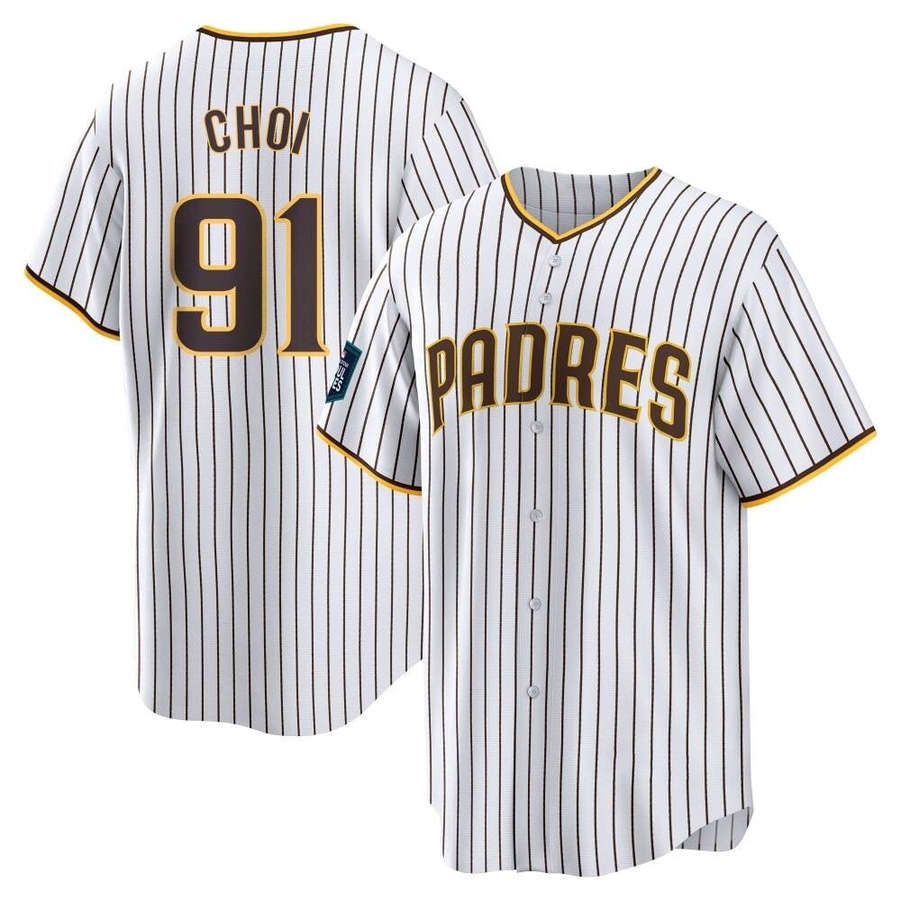 Replica Ji Man Choi Men's San Diego Padres White 2024 World Tour Seoul Series Home Jersey Replica Ji Man Choi Men's San Diego Padres White 2024 World Tour Seoul Series Home Jersey