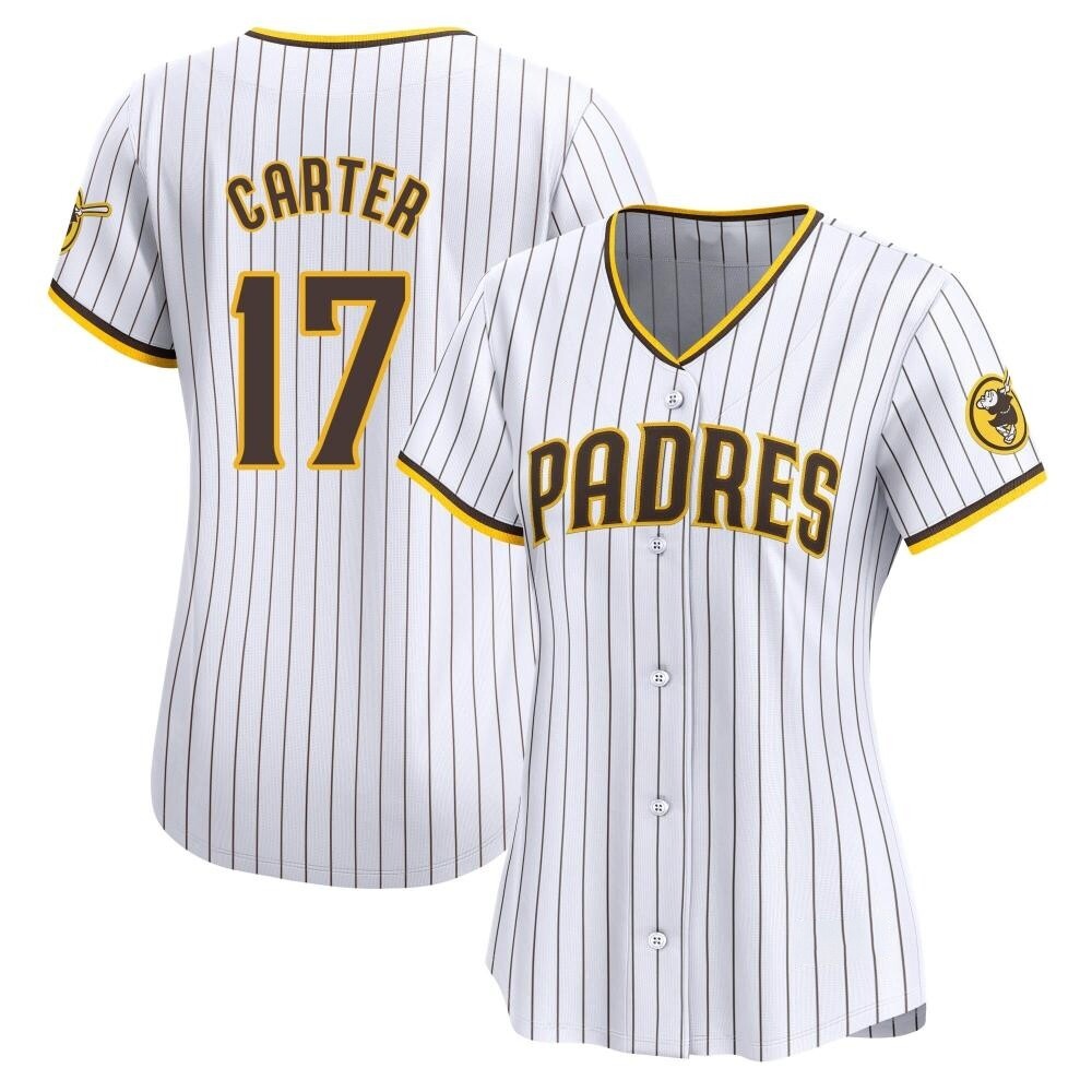 Limited Joe Carter Women's San Diego Padres White Home Jersey