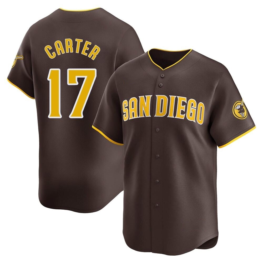 Limited Joe Carter Youth San Diego Padres Brown Away Jersey Limited Joe Carter Youth San Diego Padres Brown Away Jersey