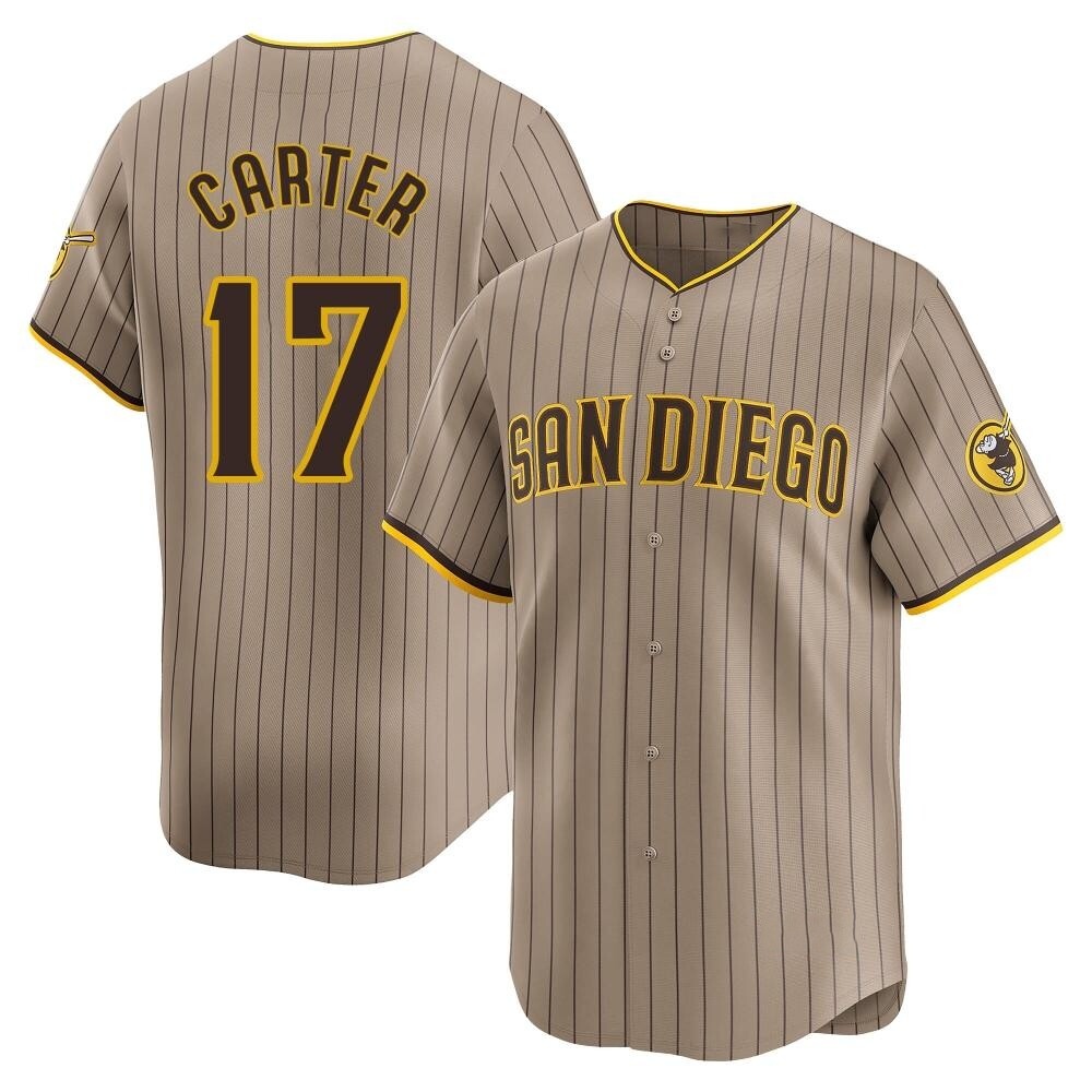Limited Joe Carter Youth San Diego Padres Tan Alternate Jersey Limited Joe Carter Youth San Diego Padres Tan Alternate Jersey