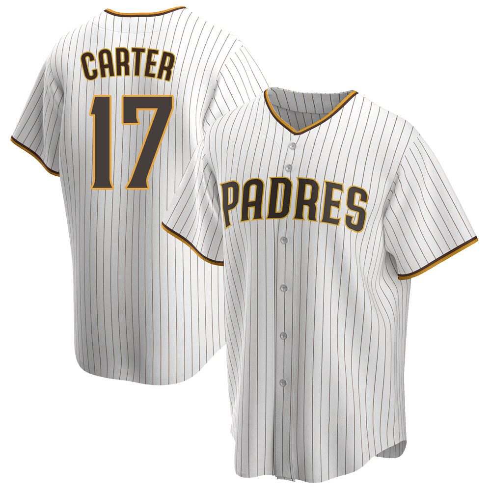 Replica Joe Carter Youth San Diego Padres White /Brown Home Jersey Replica Joe Carter Youth San Diego Padres White /Brown Home Jersey