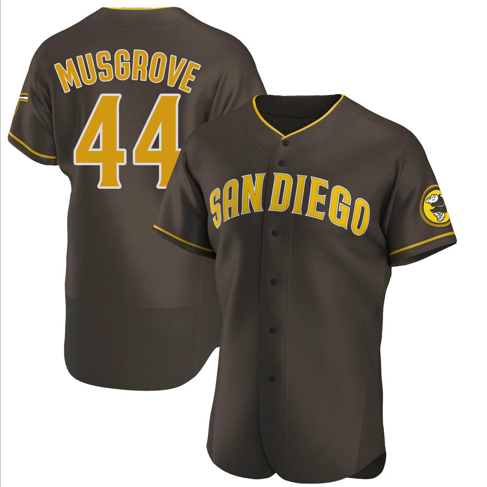 Authentic Joe Musgrove Men's San Diego Padres Brown Road Jersey Authentic Joe Musgrove Men's San Diego Padres Brown Road Jersey