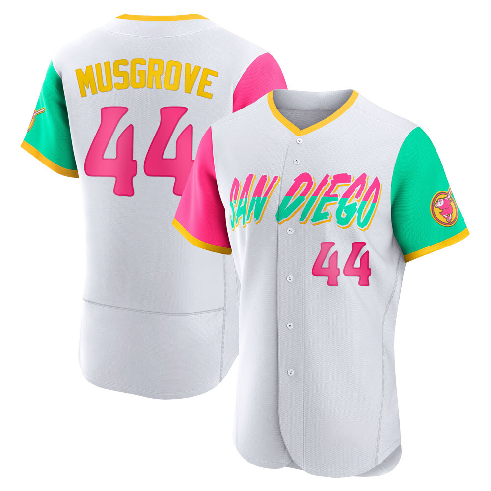 Authentic Joe Musgrove Men's San Diego Padres White 2022 City Connect Jersey Authentic Joe Musgrove Men's San Diego Padres White 2022 City Connect Jersey