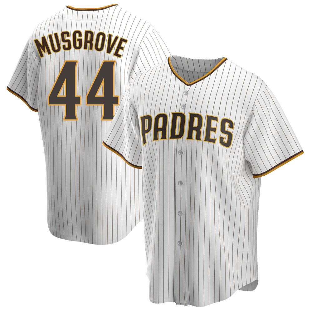 Replica Joe Musgrove Men's San Diego Padres White /Brown Home Jersey Replica Joe Musgrove Men's San Diego Padres White /Brown Home Jersey