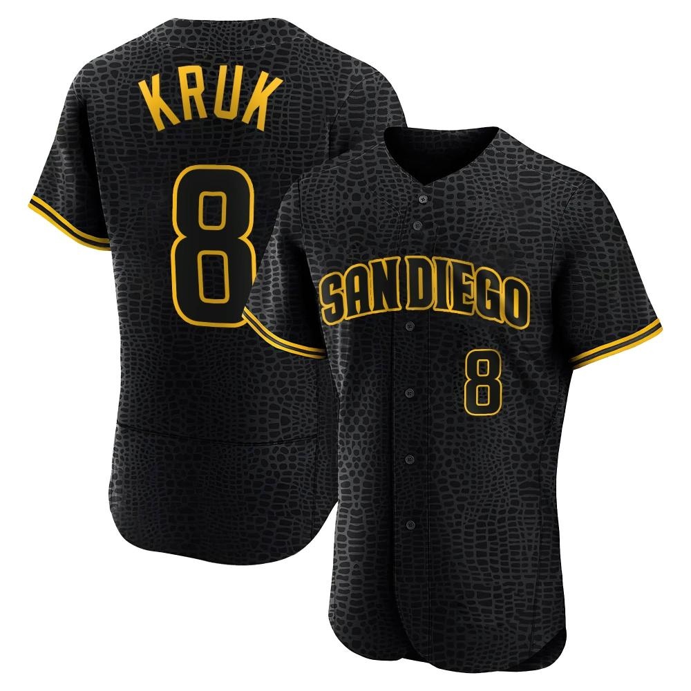 Authentic John Kruk Men's San Diego Padres Black Snake Skin City Jersey Authentic John Kruk Men's San Diego Padres Black Snake Skin City Jersey
