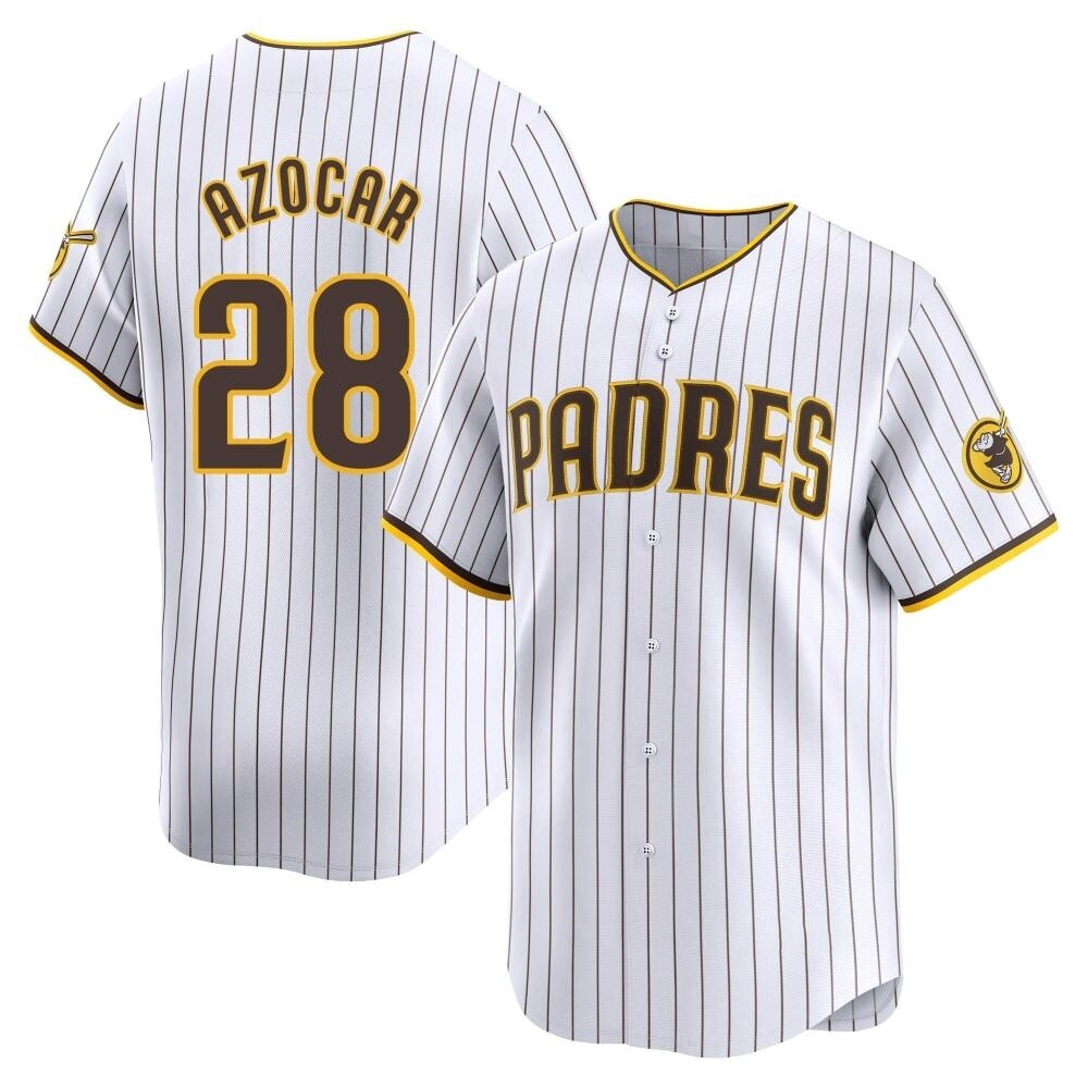 Limited Jose Azocar Youth San Diego Padres White Home Jersey Limited Jose Azocar Youth San Diego Padres White Home Jersey