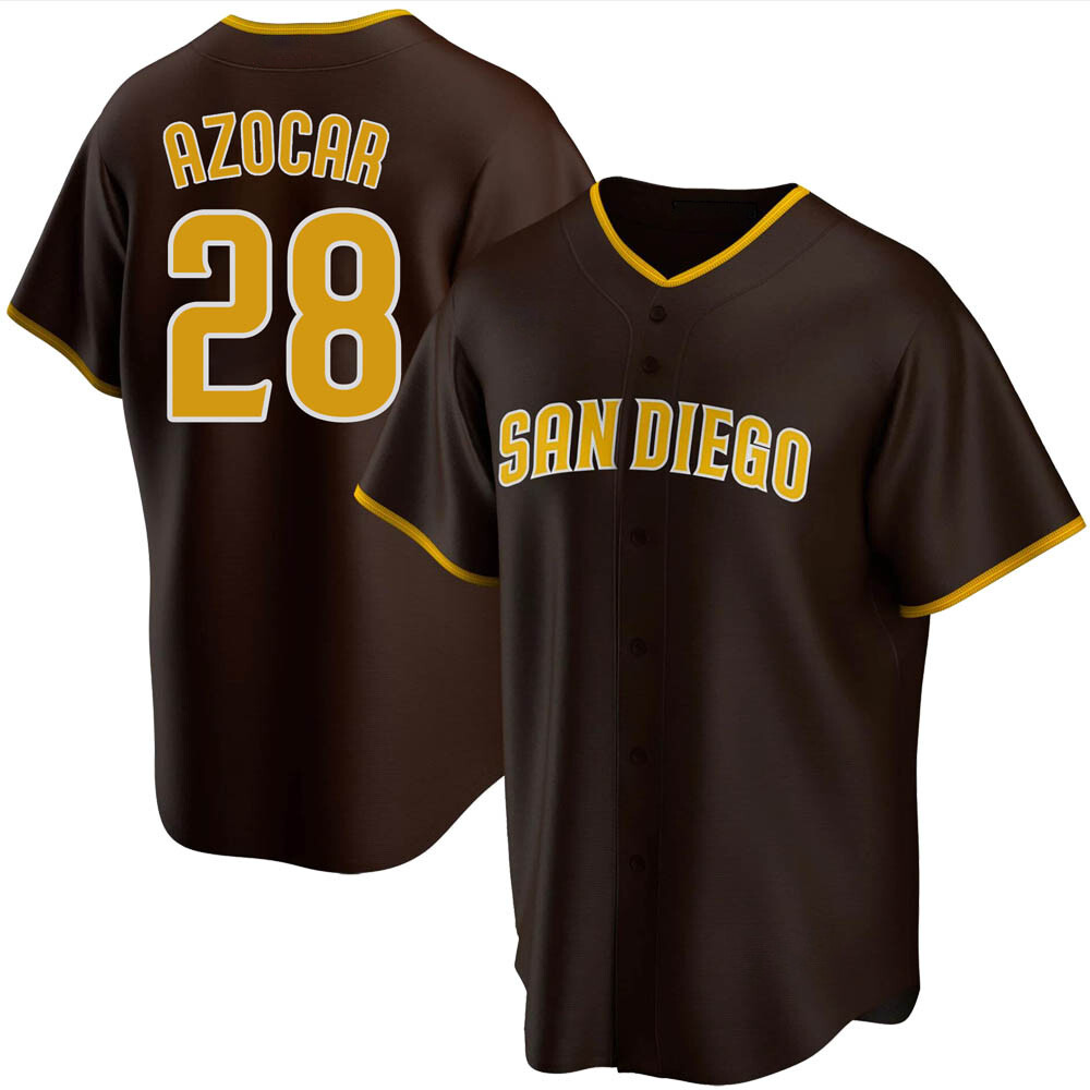 Replica Jose Azocar Youth San Diego Padres Brown Road Jersey Replica Jose Azocar Youth San Diego Padres Brown Road Jersey