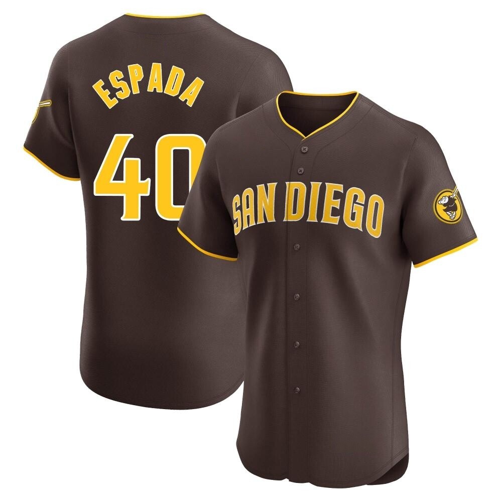 Elite Jose Espada Men's San Diego Padres Brown Road Vapor Premier Jersey Elite Jose Espada Men's San Diego Padres Brown Road Vapor Premier Jersey
