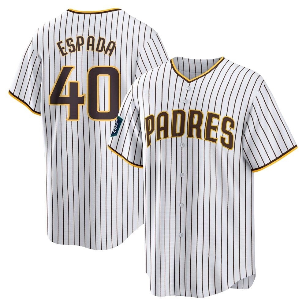 Replica Jose Espada Men's San Diego Padres White 2024 World Tour Seoul Series Home Jersey