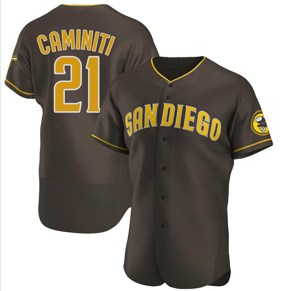 Authentic Ken Caminiti Men's San Diego Padres Brown Road Jersey Authentic Ken Caminiti Men's San Diego Padres Brown Road Jersey