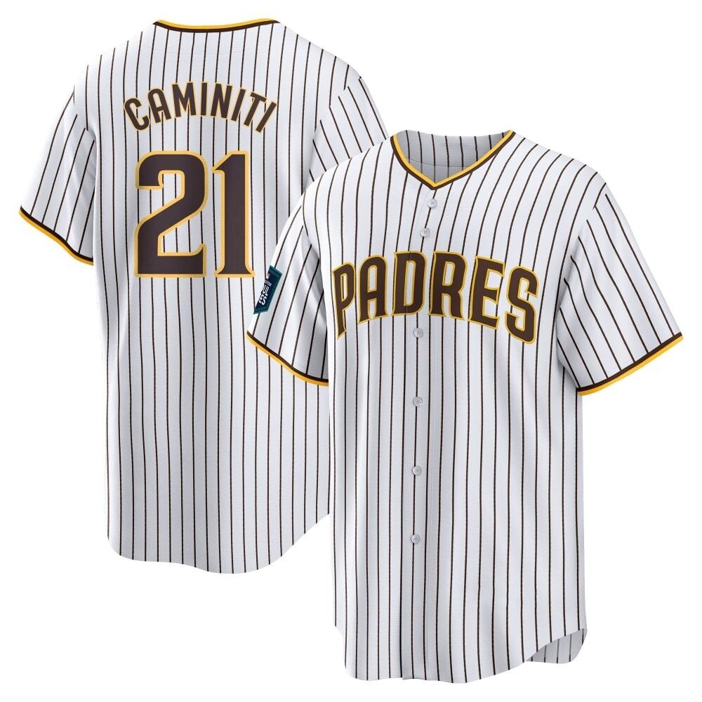 Replica Ken Caminiti Men's San Diego Padres White 2024 World Tour Seoul Series Home Jersey Replica Ken Caminiti Men's San Diego Padres White 2024 World Tour Seoul Series Home Jersey