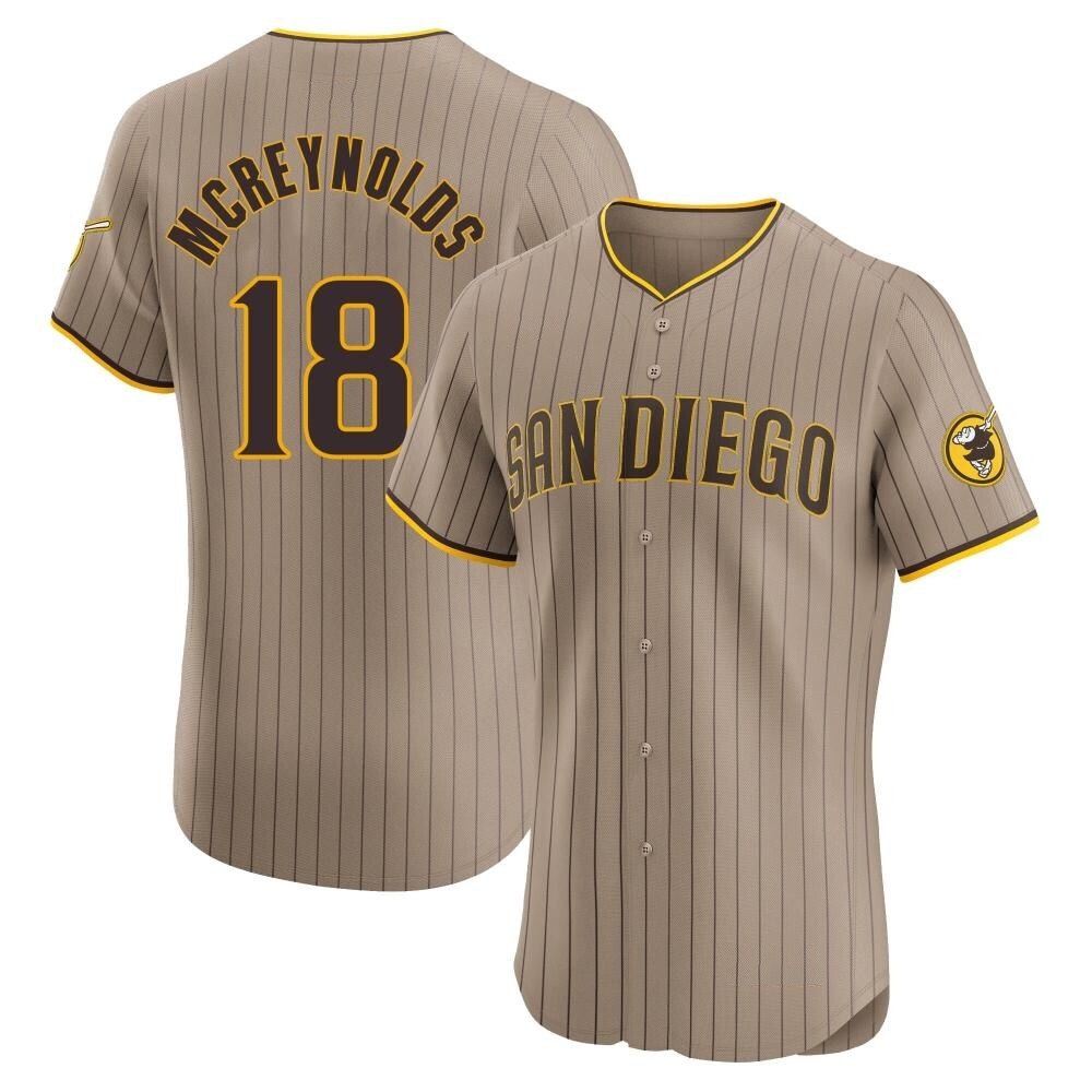 Elite Kevin Mcreynolds Men's San Diego Padres Brown Alternate Jersey Elite Kevin Mcreynolds Men's San Diego Padres Brown Alternate Jersey