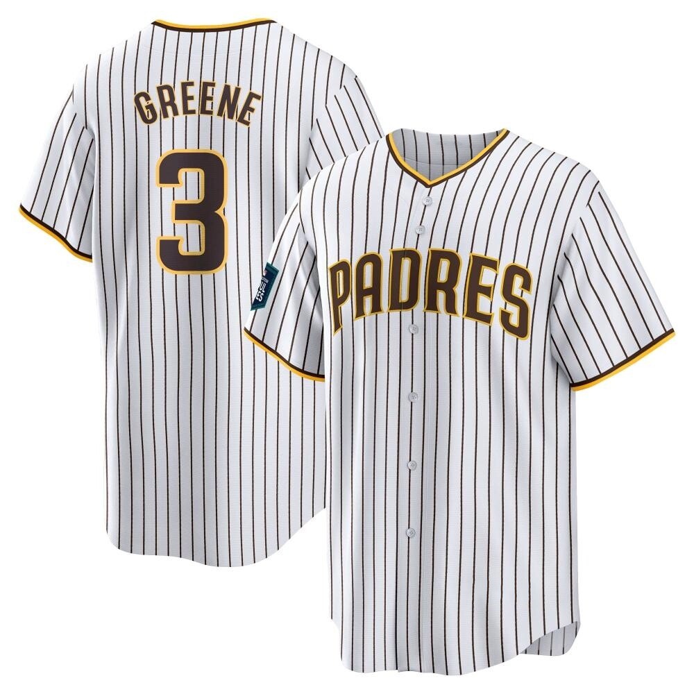 Replica Khalil Greene Men's San Diego Padres White 2024 World Tour Seoul Series Home Jersey Replica Khalil Greene Men's San Diego Padres White 2024 World Tour Seoul Series Home Jersey