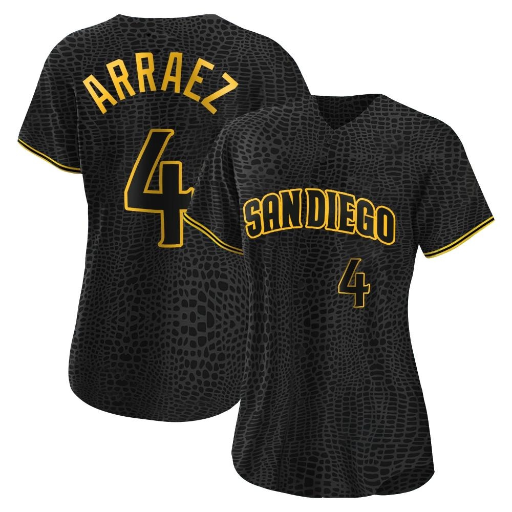 Authentic Luis Arraez Women's San Diego Padres Black Snake Skin City Jersey