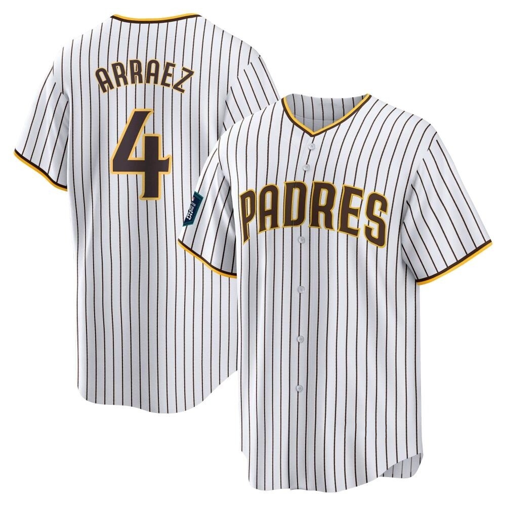 Replica Luis Arraez Men's San Diego Padres White 2024 World Tour Seoul Series Home Jersey Replica Luis Arraez Men's San Diego Padres White 2024 World Tour Seoul Series Home Jersey
