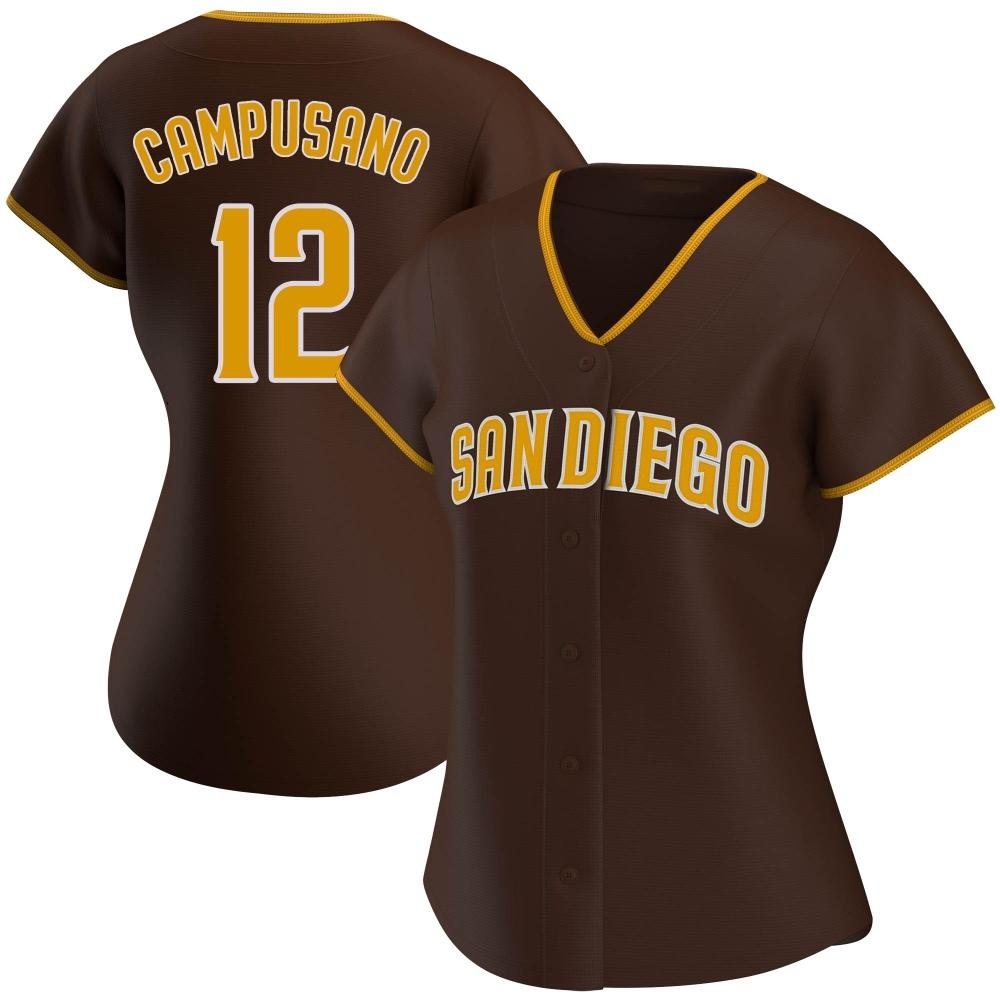 Authentic Luis Campusano Women's San Diego Padres Brown Road Jersey