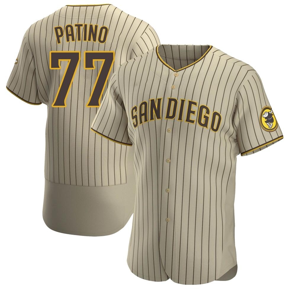 Authentic Luis Patino Men's San Diego Padres Brown Tan/ Alternate Jersey Authentic Luis Patino Men's San Diego Padres Brown Tan/ Alternate Jersey