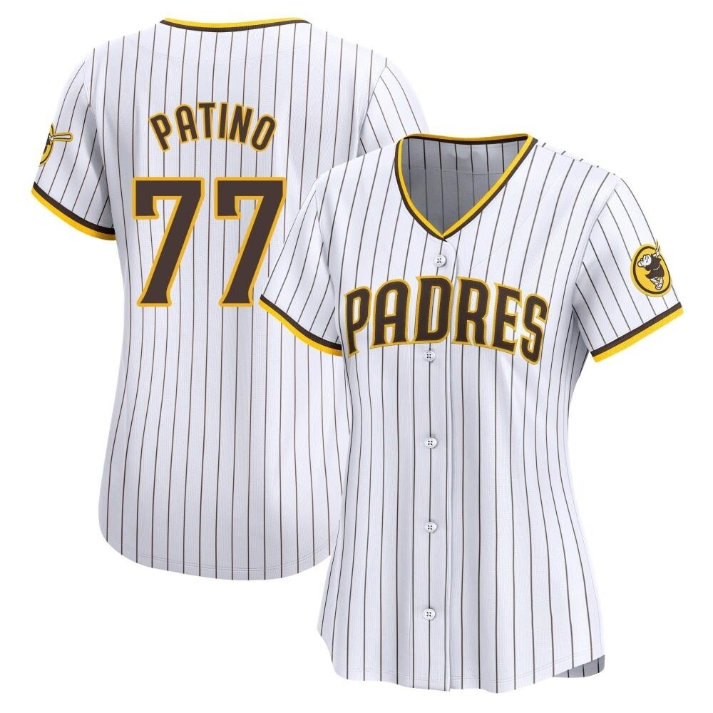 Limited Luis Patino Women's San Diego Padres White Home Jersey Limited Luis Patino Women's San Diego Padres White Home Jersey